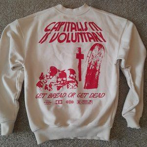 Ideologie Capitalism Cream Sweatshirt Medium